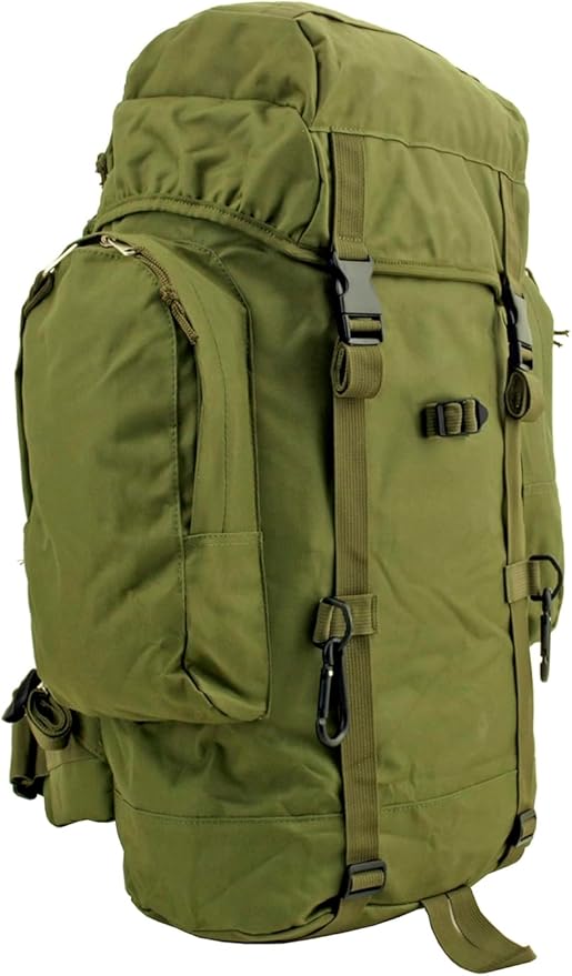 Generic Wilderness Essentials XL Tactical Backpack 66.8L Hunting Camping Hiking Military Assualt Bug Out Military Green Molle Adventure Daypack Large