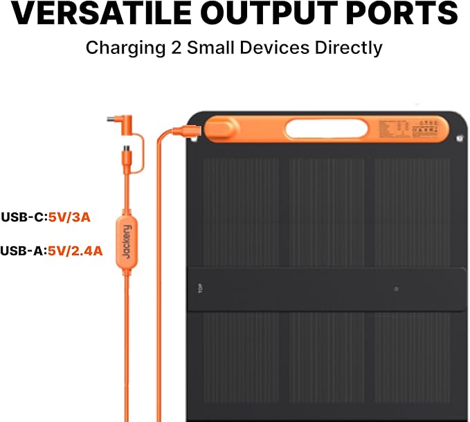 Jackery SolarSaga 200W Portable Solar PanelIP68 Foldable Bifacial Solar PanelsCompatible with Jackery Explorer Power Station and Solar Generatorfor Rooftops Outdoor Camping Off-Grid and RVs