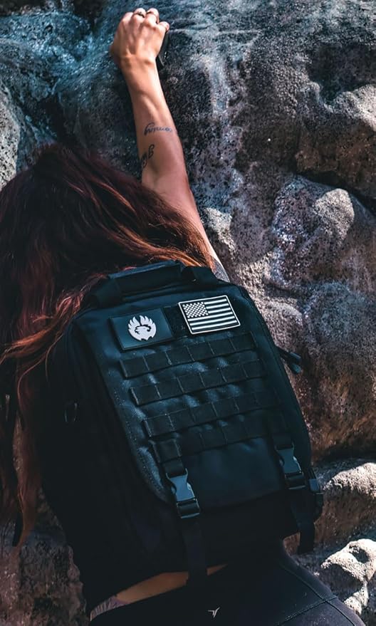 TORCH MOLLE Urban Commuter Backpack Laptop Bag Rucksack for Hiking Cycling Crossfit Light Rucking EDC Gear V2 (Black)