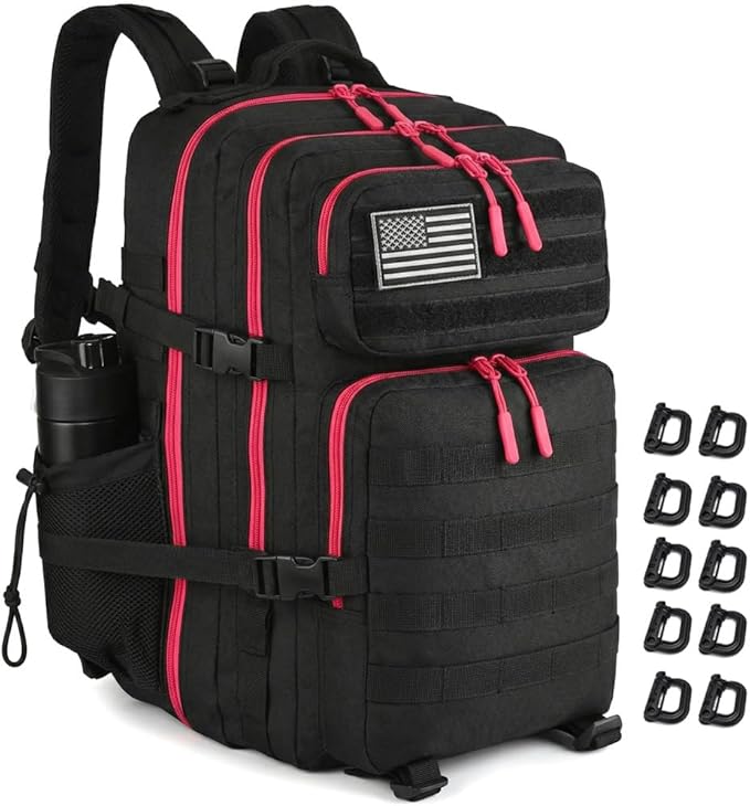 45L Tactical Backpack for Men Women Military Assault Pack with MOLLE Large 3 Day Bug Out Bag for Hiking Camping