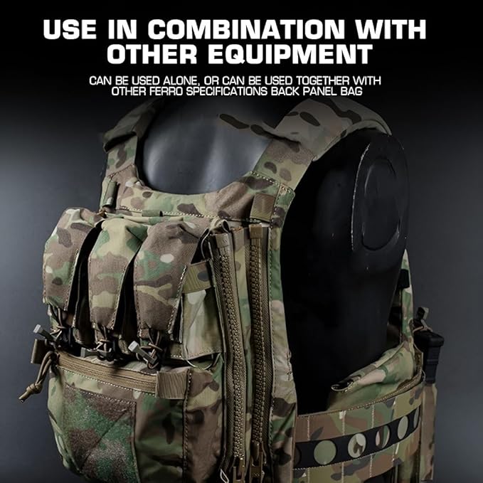 Tactical Supplement Pack High-Strength Nylon Expansion Bag Quick-Pull Head &amp Detachable Plate For Tactical Games