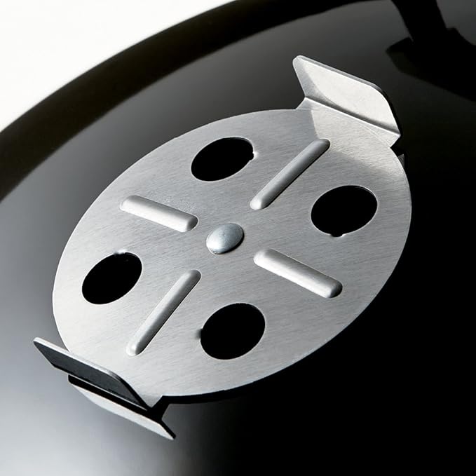 Weber Smokey Mountain Cooker 18-Inch Charcoal Smoker – Outdoor BBQ Smoker with Dual Cooking Grates Porcelain‑Enameled Kettle &amp Temperature Control Dampers