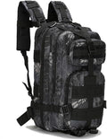 Military Tactical Backpack Rucksacks 3 Day Assault Pack for Hunting Trekking Camping Outdoor (Python Pattern Black)