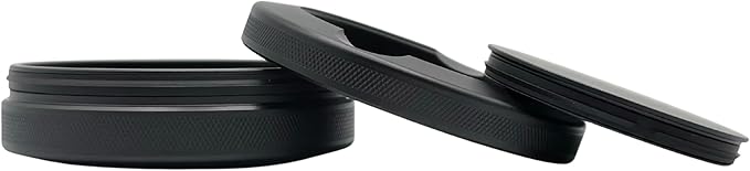 2.0 - Metal Container for Zyns: Extra Pouch Capacity &amp Used Compartment Easy-Open &amp Durable Pouch Can for Zyns User (Custom Stealth Black)