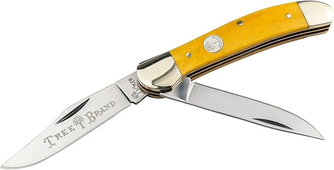 Boker Copperhead 3.75 Inch Pocket Knife Smooth Yellow Bone Traditional Series 2.0 Made in Germany