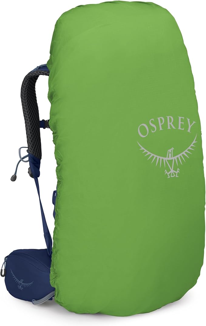 Osprey Kyte 48L Women's Backpacking Backpack - Hiking &amp Camping Bag with Waterproof Raincover Serenity Blue X-Small/Small