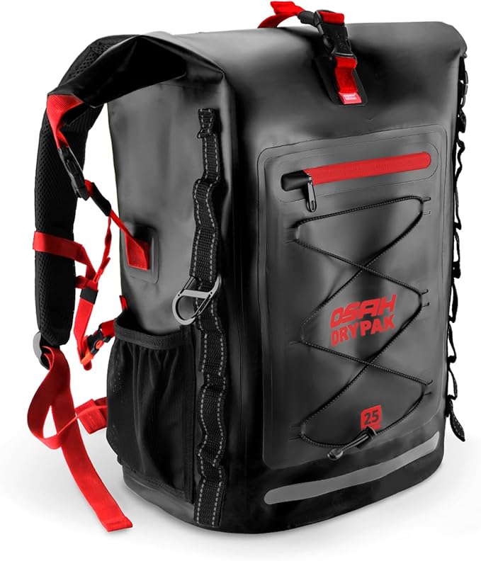 OSAH DRYPAK Waterproof Backpack Dry Bag 25L/35L/55L/85L – Heavy Duty Roll-Top Hiking Backpack Sack Keeps Gear Dry for Travel Kayaking Boating Camping Rafting and Fishing