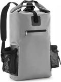 Outdoor Dry Sack/Floating Waterproof Bag Floating Lightweight Dry Bag Large Capacity Sports Backpack Dry Bags for Boating (Color : Gray)