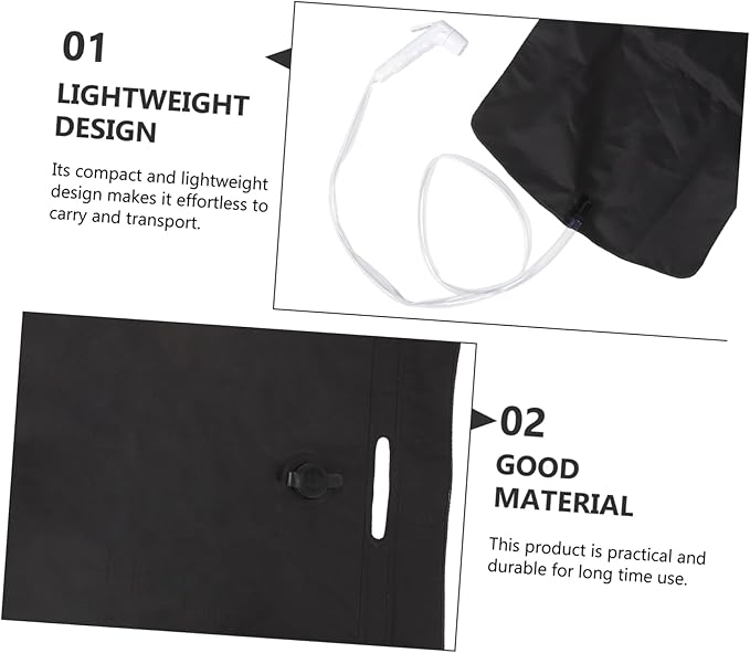 1 Set Camp Shower Bag Portable Outdoor Shower Kit for Travel Camping Water Bag