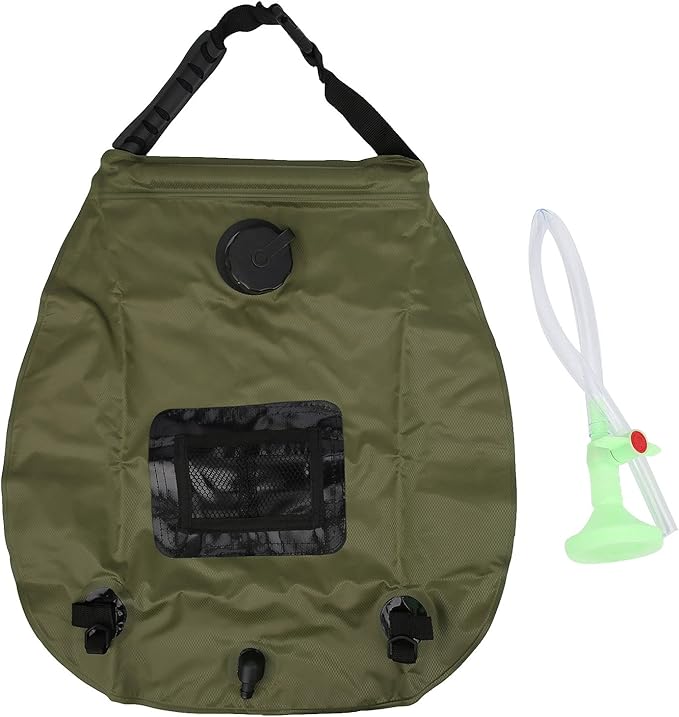 Pilipane Outdoor Solar Heated Shower Bath Bag Portable Camping Hiking Water Storage Bags for Shower