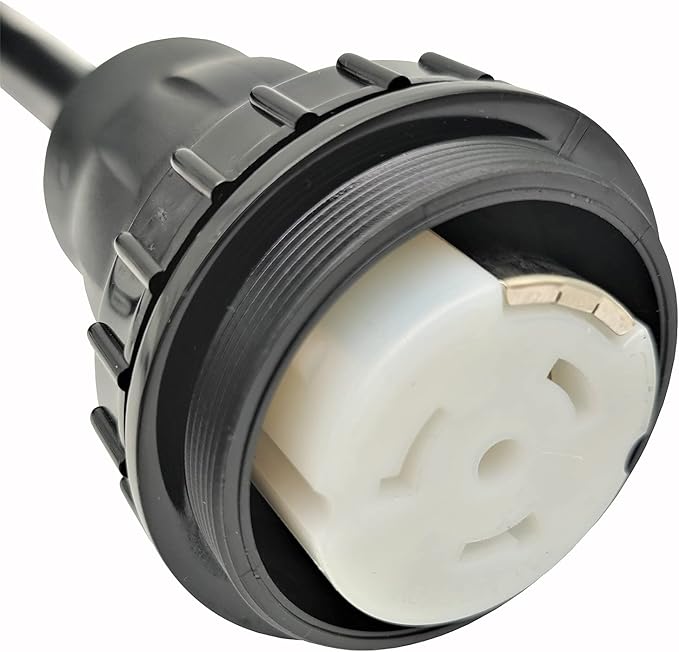 Parkworld RV 30A to Marine Shore Power 50A Extension Cord Adapter TT-30P to SS2-50R (15FT)