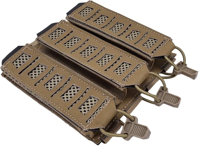 SINAIRSOFT Tactical Triple MP5 Mag Pouch Quick Pull Pistol Magazine Bag for Outdoor Vest Molle/Platform MP5 Pouch Holster