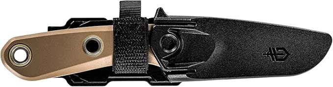Gerber Gear Principle - Durable Fixed-Blade Knife - Includes Triple-Mounting Sheath - Great for Bushcrafting &amp Camping - 7.5 - Made in USA - Coyote Brown