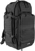 LA Police Gear Atlas 72 Hour Tactical Backpack for Men &amp Women Large Bug Out Bag with MOLLE System Hiking Hunting Combat Backpack Black