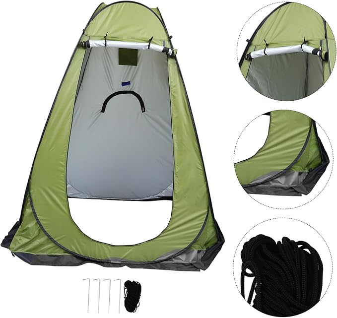 Balacoo Portable Privacy Shower Tent for Camping Outdoor Changing Room with Space Quick Setup Lightweight for Fishing and Outdoor Activities