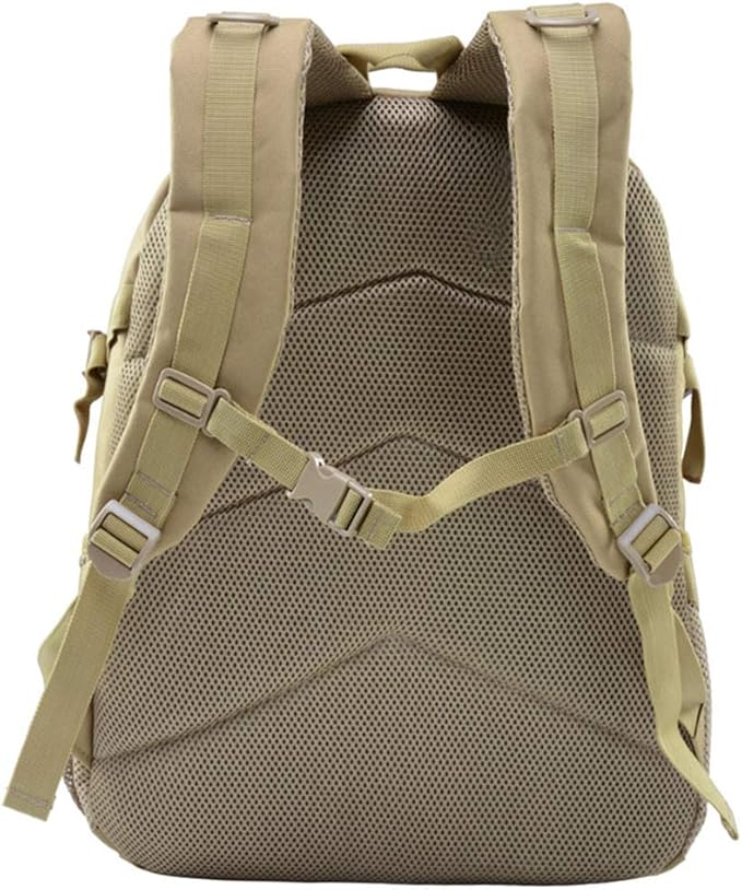 Outdoor Sports Pack Hiking Bag Tactical Rucksack Camo Knapsack Combat Camouflage Tactical 25L Backpack - Tan