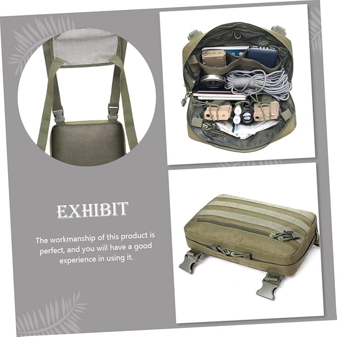 BESPORTBLE Tactical Shoulder Bag for Men Hiking Camping Gear Chest Pouch Mobile Power Bank Pocket