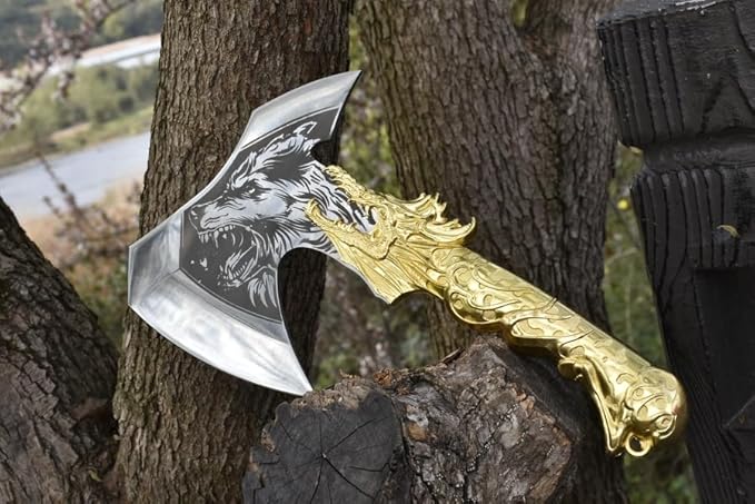 Tomahawk Throwing Axe for Outdoor Camping Sturdy and Practical with SheathCool Steel Axe