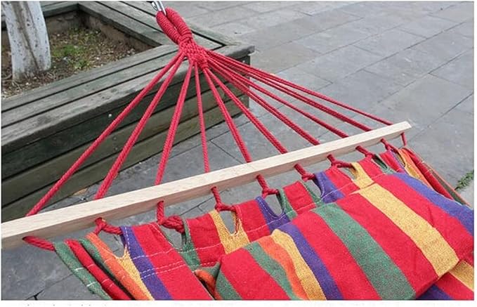 Portable Hammock Portable Travel Hammock Single Parachute Hammocks Swing Bed for Beach Garden Backyard for Backpacking Beach (Color : Rojo)