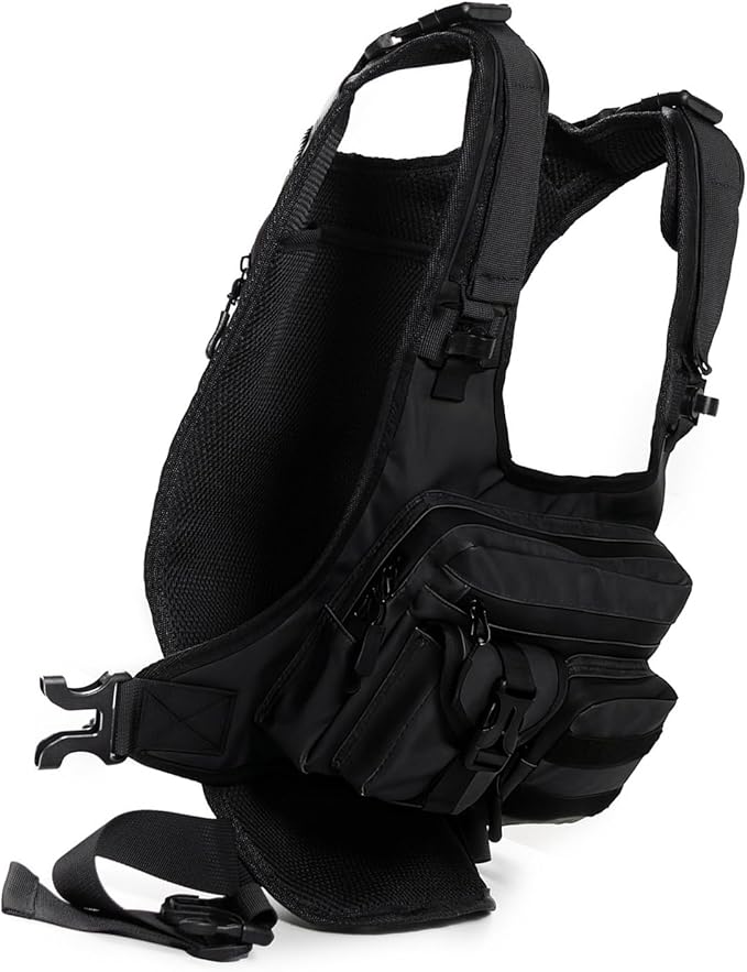 Heavy Duty Adventure Chest Pack Vest for Outdoor Travel Backpacking Training Essential Multi Compartment Running Pack