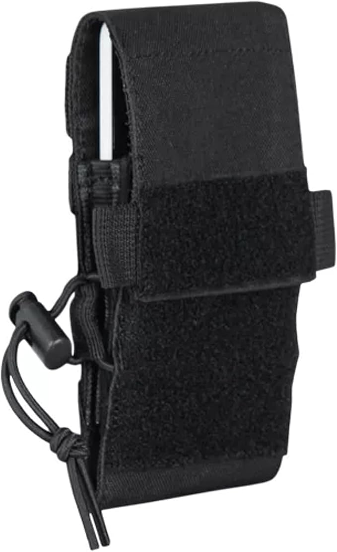 Fox Outdoor Products Tactical Cell Phone Pouch – Modular Case with Front Flap Access Hook-Back Web Straps Durable Double-Lined Design