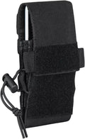 Fox Outdoor Products Tactical Cell Phone Pouch – Modular Case with Front Flap Access Hook-Back Web Straps Durable Double-Lined Design