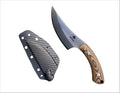 Fixed Blade Knife Carbonfiber &amp G10 Scales EDC With Kydex SheathIdeal for Skinning Survival Camping Hunting &amp Outdoor Tactical Pocket Knives For Outdoors (AT_007)