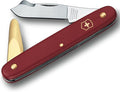 Victorinox Pocket tool garden oculating knife combi 2 red 3 functions blade pointed bark remover brass bark remover Swiss made