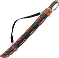 Munetoshi 33.5” Saber Machete Manganese Steel Battle Ready Full Tang with Leather Sheath