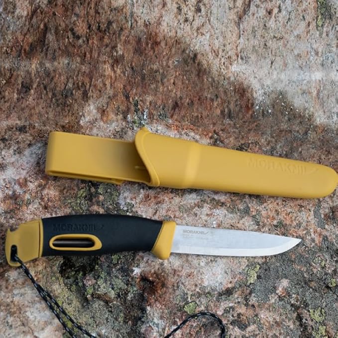 Morakniv Companion Spark 3.9-Inch Fixed-Blade Outdoor Knife and Fire Starter