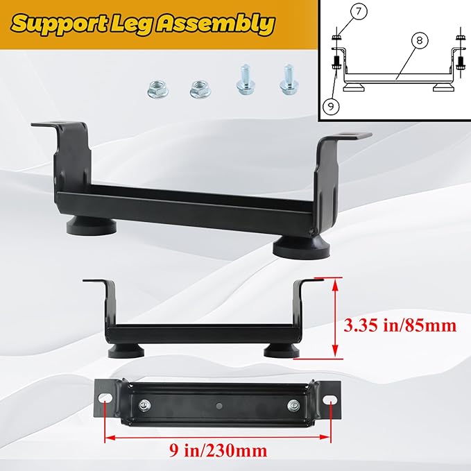 abliubale 40065 Wheel Kit Compatible with Champion 2800-4750w with Never Flat Tires and Folding Handle #100718155-0001
