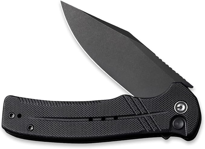 CIVIVI Cogent Flipper Pocket Knife 14C28N Blade G10 Handle Good for Outdoor EDC Camping C20038D-1 (Black)