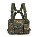 Outdoor Chest Bag For Men Tactical Utility Pack Lightweight Chest Pouch Hiphop/Harness Bag for Workouts Cycling Hiking (Jungle Digital)