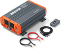 3000W Pure Sine Wave Inverter 12V to 110V/120V AC Car Power Inverter for Vehicles Truck Solar RV Home Backup with Dual AC Outlets USB &amp Type-C Fast Charge Ports Remote Controller
