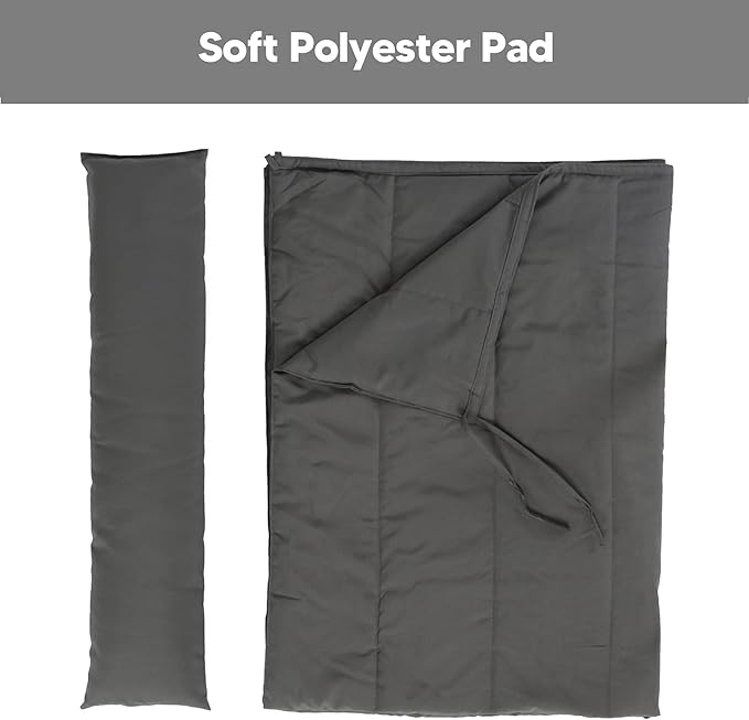 SUNCREAT Outdoor Portable Hammock Pad 2 Person Polyester Hammock Pad Dark Gray