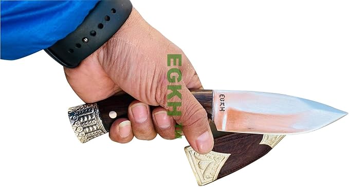 Brand Knife - Custom Handmade 5 Inch Hunting Kukri | 5160 Carbon Steel | Survival Camping Outdoor Tool