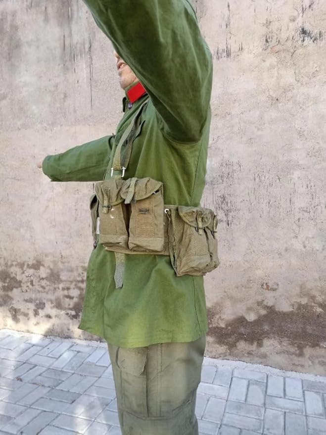 Vietnam WAR ERA Chinese Type 63 Pouch Chest-RIG Bandolier MAG Ammo ORIGINA Surplus Collection Tactical Versatile Fanny Pack