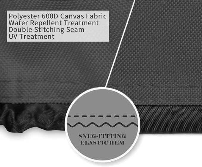 Generator Cover Waterproof Heavy Duty Thicken 600D Polyester with Elastic Drawstring Weather/UV Resistant Generator Cover for Universal Portable Generators 7500-9500 Watt (28''L x 26''W x 24''H)