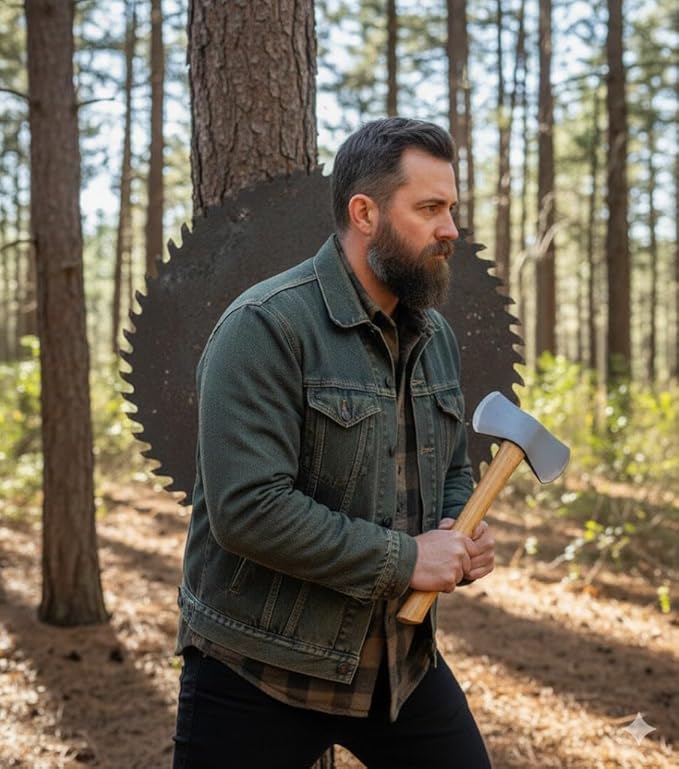 Hand-Forged Small Camp Hatchet – High Carbon Steel Axe with Wooden Handle | Bushcraft Survival Tool for Camping &amp Splitting