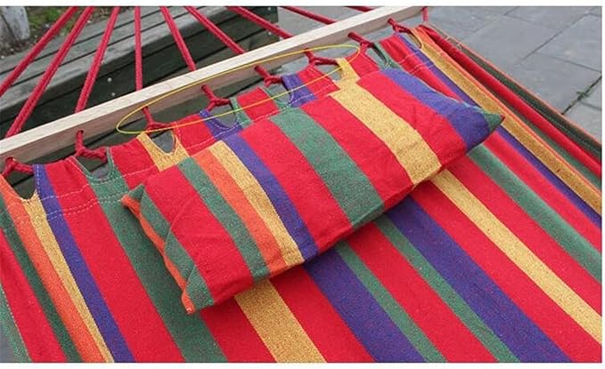 Portable Hammock Portable Travel Hammock Single Parachute Hammocks Swing Bed for Beach Garden Backyard for Backpacking Beach (Color : Rojo)
