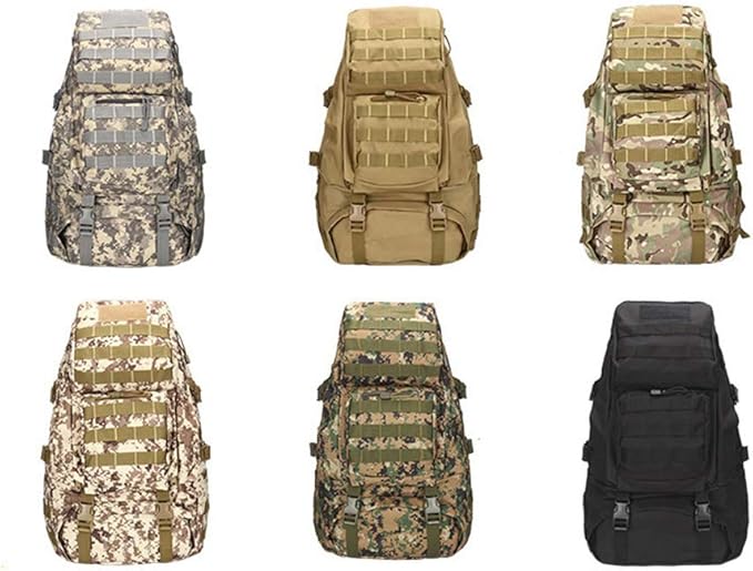 Outdoor Sports Pack Hiking Bag Tactical Rucksack Camo Knapsack Combat Camouflage Tactical Molle Backpack - ACU