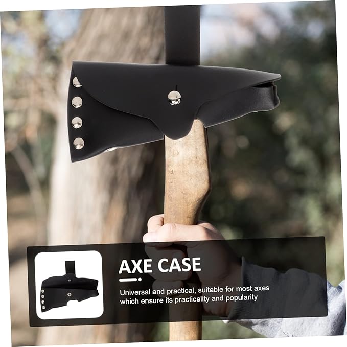Kisangel 2pcs Professional Hatchet Cover Axe Protector Case for Outdoor Use Portable Ax Tool Pouch Safe and Rustic Design