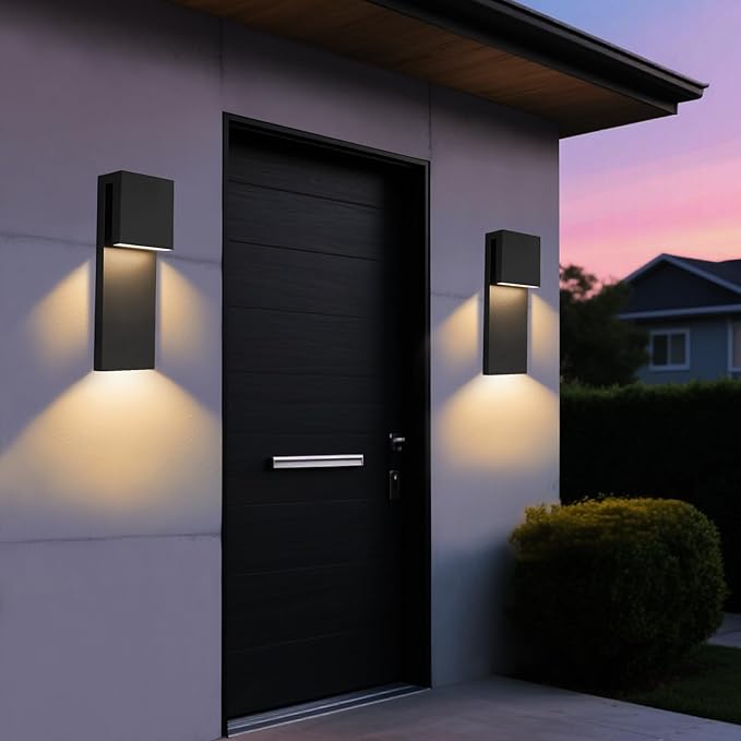 15-Inch Exterior Lighting Fixtures 435LM Modorn Outdoor Wall Light IP65 Waterproof Wall Sconce Corrosion-Resistant Rust-Proof – Ideal for Porch Garage Patio and Front Door -1 Pack