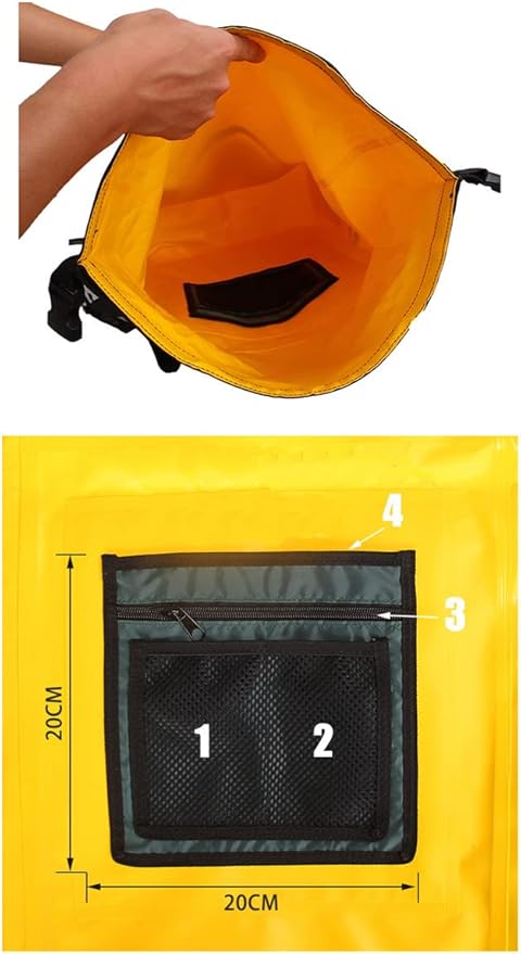Floating Waterproof Dry Bag 30L Roll Top Sack Keeps Gear Dry for Kayaking Rafting Boating Swimming Camping Hiking Beach Fishing