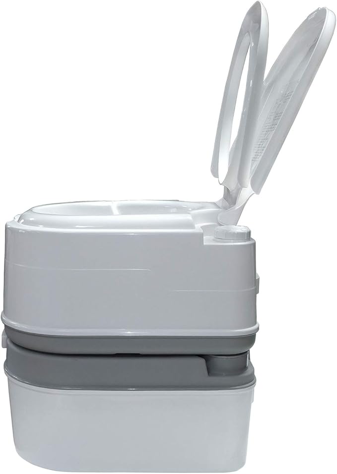 HongK- 6.3 Gallon 24L Portable Toilet Flush Travel Camping Commode Potty Outdoor/Indoor [P/N: ET-TOILET002-24L]