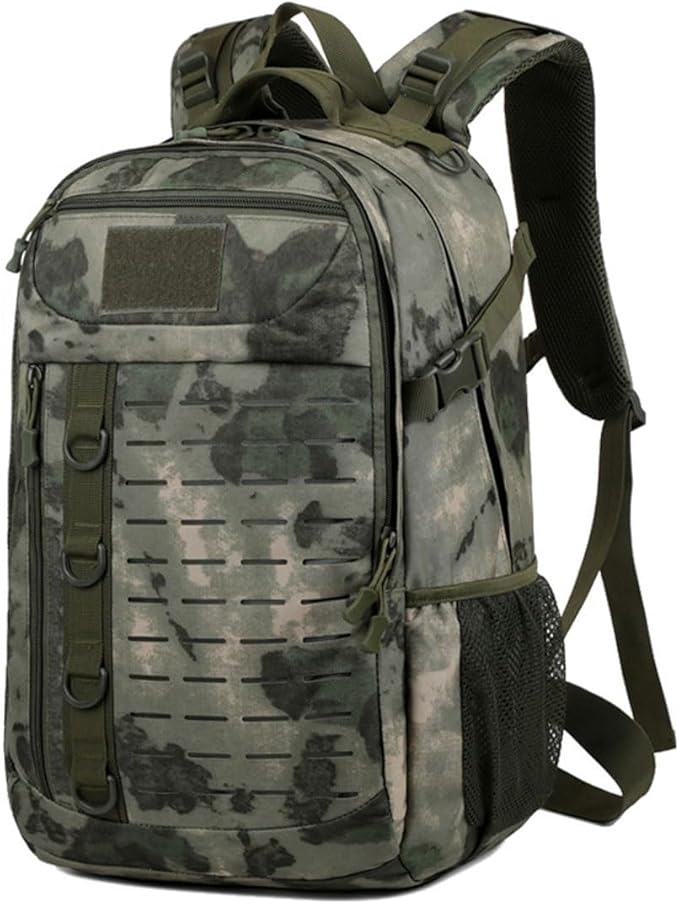 LINGYUE Tactical Backpack Waterproof Hiking Bagpack 30L Large Capacity Outdoor Daypack With MOLLE System For Camping Trekking Travel(C)