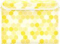 susiyo Large Foldable Storage Bin with Flip-Top Lid Yellow Bee Honeycomb Storage Box Collapsible Closet Organizer Containers Boxes Decorative Baskets with Handles for Home Bedroom Living Room Office