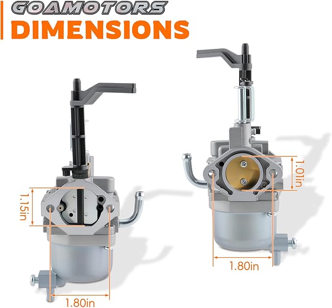 GoaMotors EX40 Carburetor with Air Filter Fit for Subaru Generator 14HP EX40 EX400D EX400DS EX400SE Replace 20B-62302-20 20B-62302-10 20B-62302-00 with Fuel Filter Fuel Shut Off Valve