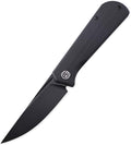 Petrified fish Pocket Knife PFP07 Viking 3.62 K110 Black Stonewashed Blade 4.23oz G10 Handle Front Flipper Liner lock Folding knife (Black G10 &amp Black Stonewashed)