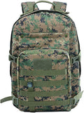 Outdoor Sports Pack Hiking Bag Tactical Rucksack Camo Knapsack Combat Camouflage Tactical 40L Molle Backpack
